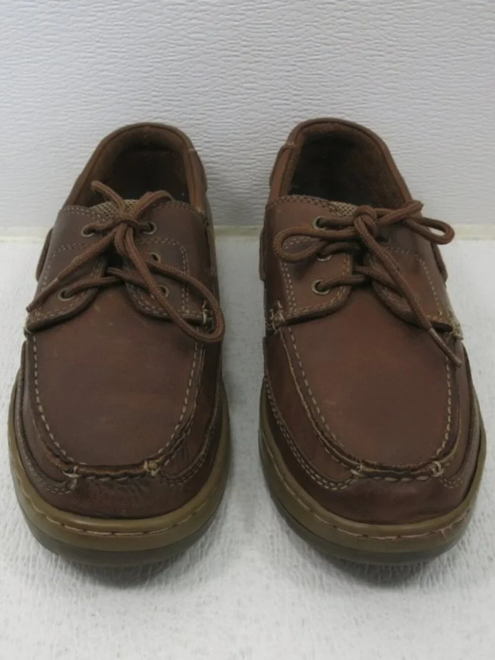 Nunn Bush Oil Tanned Leather Fabric Deck Shoes Men's Nautical Deck Footwear 9 M